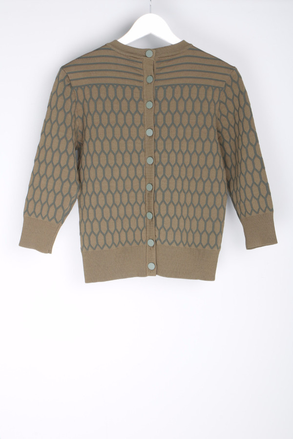 Jonathan Simkhai Quilted Button Crewneck Jonathan Simkhai Quilted Button Crewneck