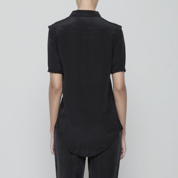 7115 by Szeki Short Sleeve Silk Button Down 7115 by Szeki Short Sleeve Silk Button Down