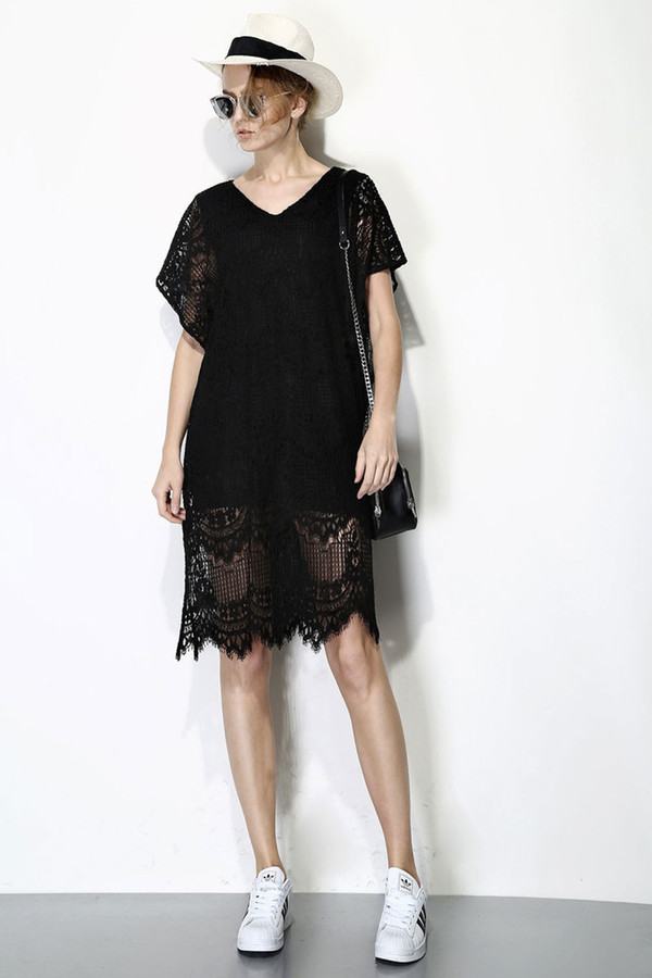 Few Moda Lace Hem Dress Few Moda Lace Hem Dress