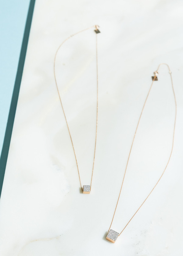 Ginette NY Diamond Ever Square Necklace Ginette NY Diamond Ever Square Necklace