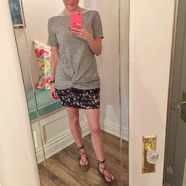 IRO Leticia Heathered Knot Tee IRO Leticia Heathered Knot Tee