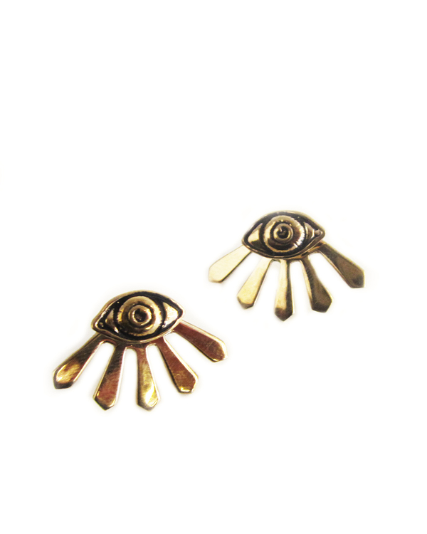 Pamela Love Illuminas Earrings in Bronze Pamela Love Illuminas Earrings in Bronze