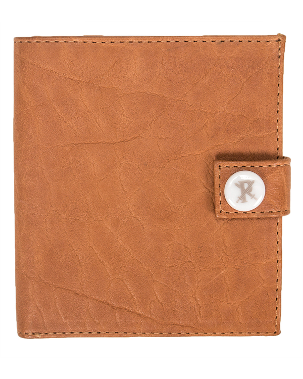 Parabellum 10-Card Officers Wallet in Pumpkin Bison with White Hardware Parabellum 10-Card Officers Wallet in Pumpkin Bison with White Hardware