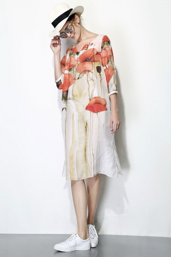 Few Moda Poppy Print Midi Dress Few Moda Poppy Print Midi Dress