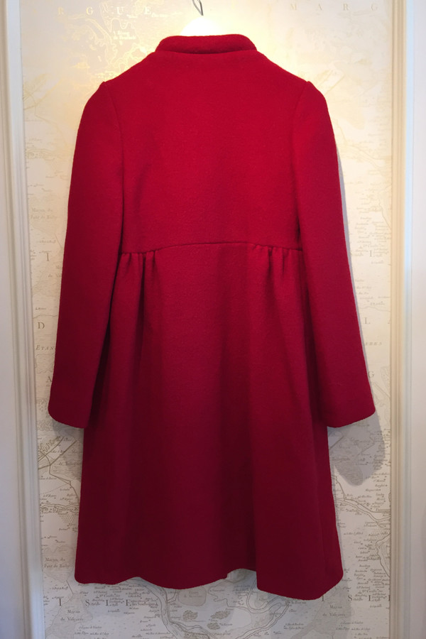 Cacharel Boiled Wool Pintuck Coat Cacharel Boiled Wool Pintuck Coat