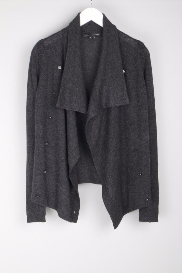 Skull Cashmere Clove Drape Cardigan Skull Cashmere Clove Drape Cardigan