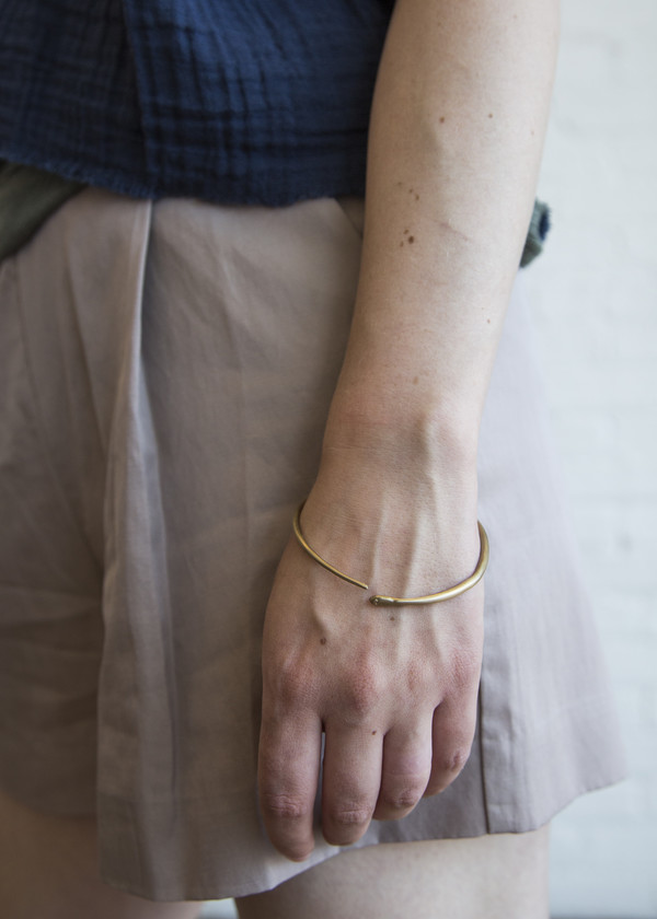 Etten Eller 03.31.1854 Skinny Brass Bangle Set Etten Eller 03.31.1854 Skinny Brass Bangle Set