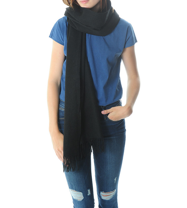Won Hundred Black Caden Wool Scarf Won Hundred Black Caden Wool Scarf