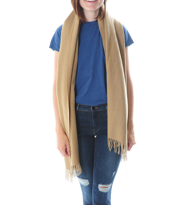 Won Hundred Tan Caden Wool Scarf Won Hundred Tan Caden Wool Scarf