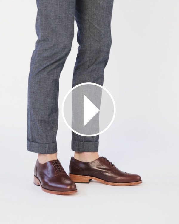 Men's Nisolo Taylor Wingtip Walnut Men's Nisolo Taylor Wingtip Walnut