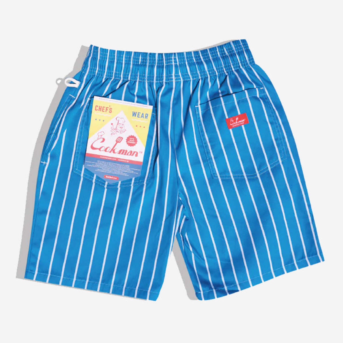 Cookman Chef Shorts - Light Blue Stripe 