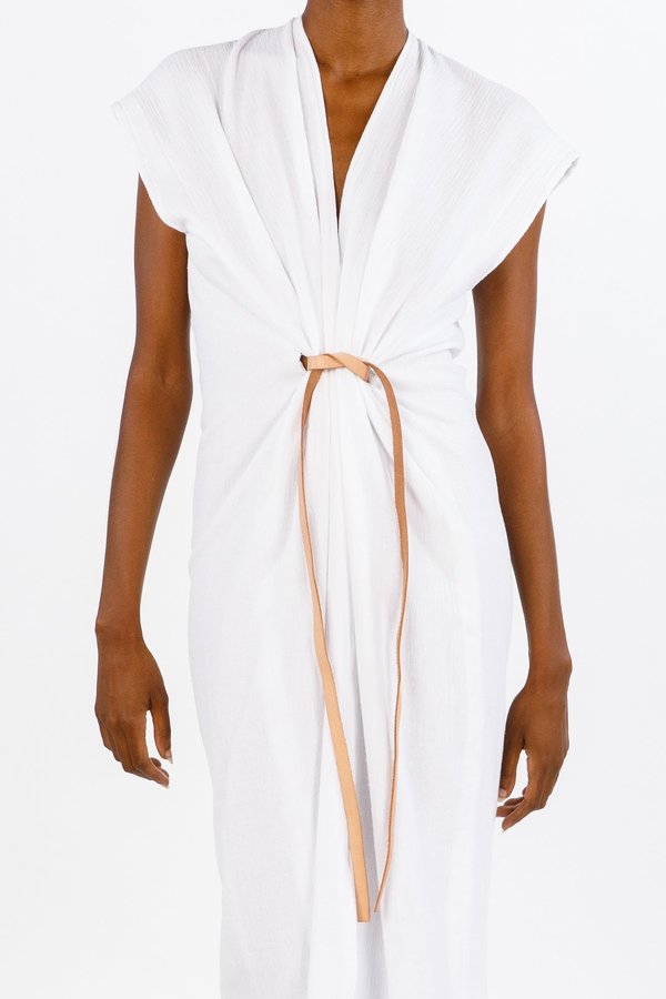 Miranda Bennett White Vision Dress, Double Gauze Miranda Bennett White Vision Dress, Double Gauze