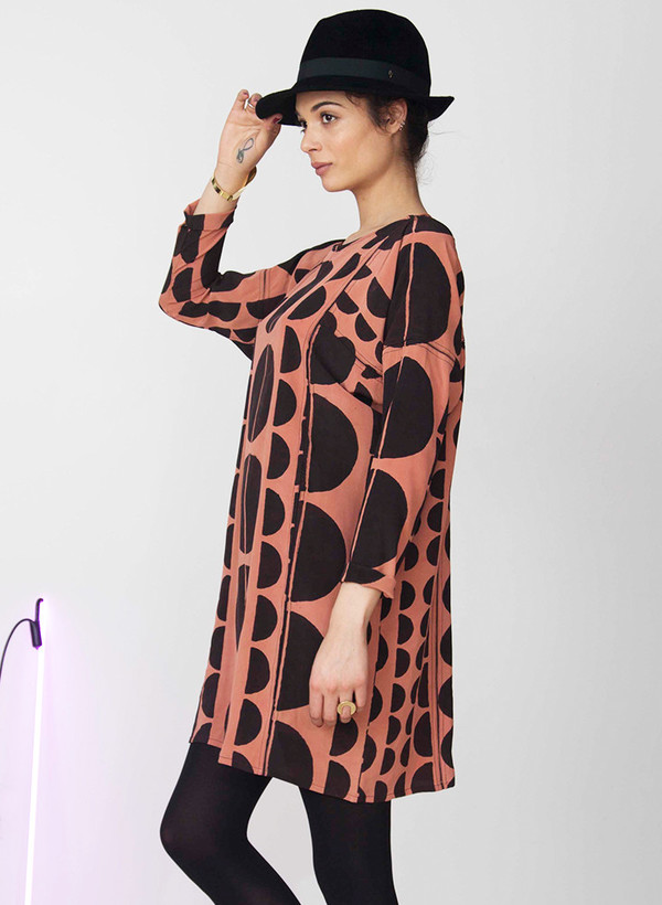 Seek Collective Sara dress | black eclipse print Seek Collective Sara dress | black eclipse print