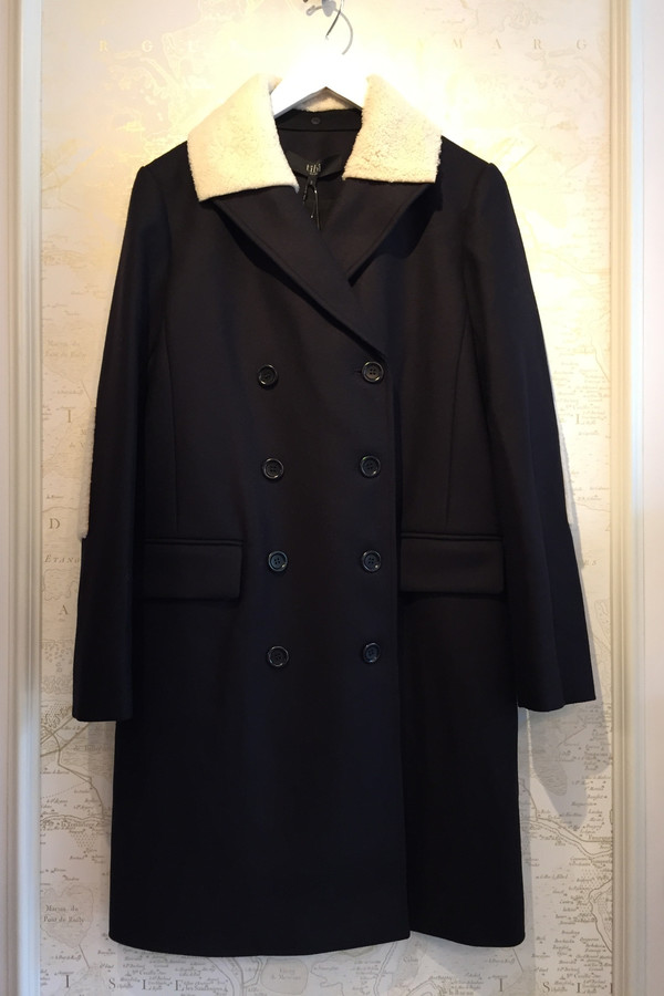 Tibi 'Esquire' coat with Alpaca patches Tibi 'Esquire' coat with Alpaca patches