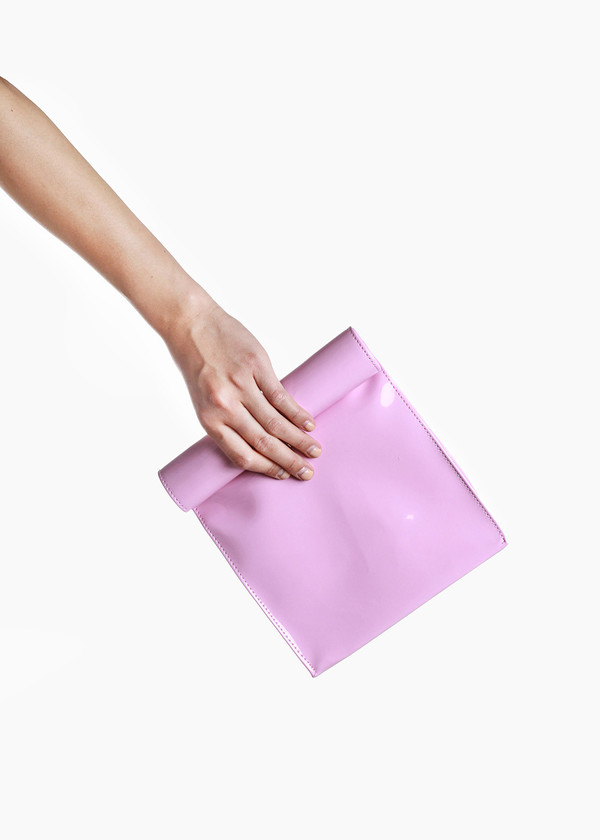 S M K Lady Pink Foldover Bag S M K Lady Pink Foldover Bag