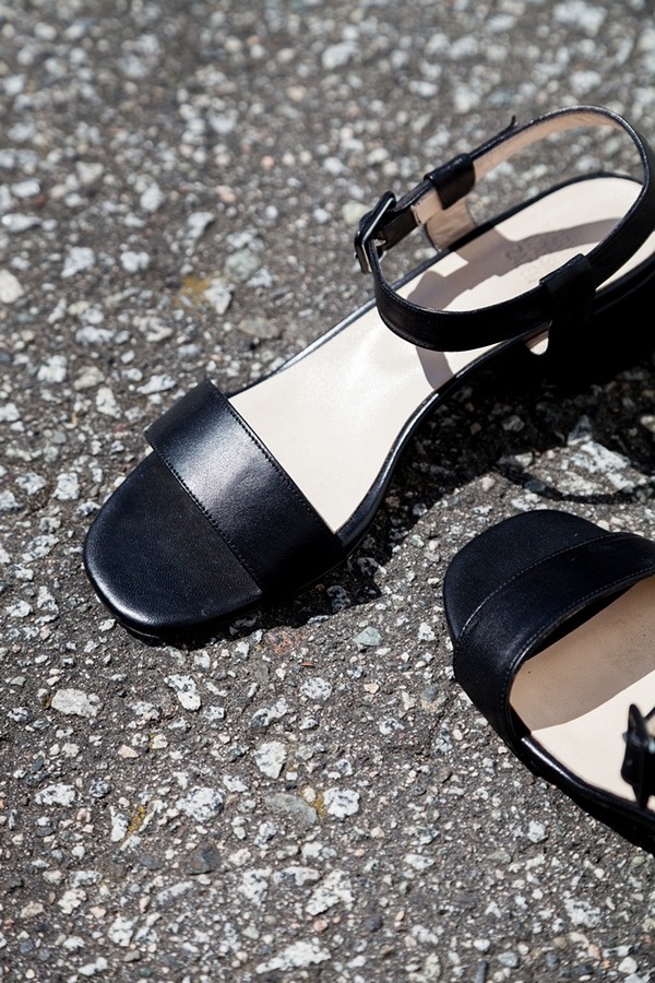 Maryam Nassir Zadeh Sophie Sandal-black calf Maryam Nassir Zadeh Sophie Sandal-black calf