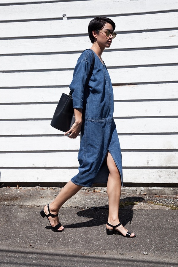 Caron Callahan Leone Dress | denim Caron Callahan Leone Dress | denim