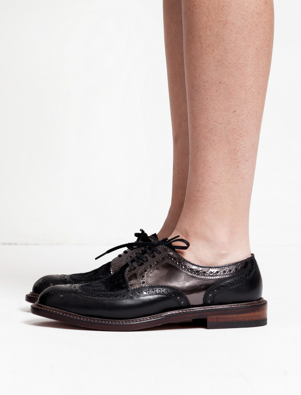 Robert Clergerie Roelp Derbies Black/Gunmetal Robert Clergerie Roelp Derbies Black/Gunmetal