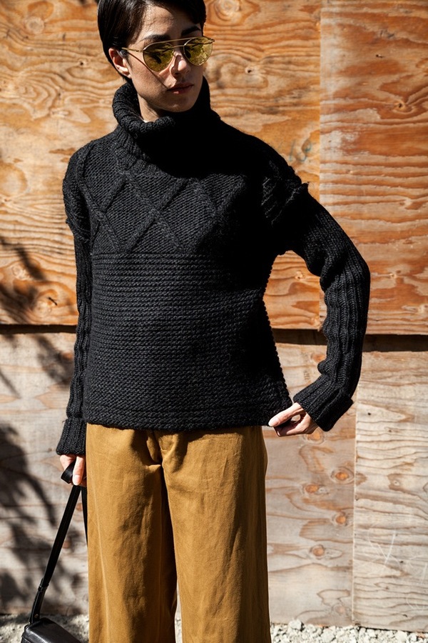 Apiece Apart Turtleneck Fisherman Sweater Apiece Apart Turtleneck Fisherman Sweater