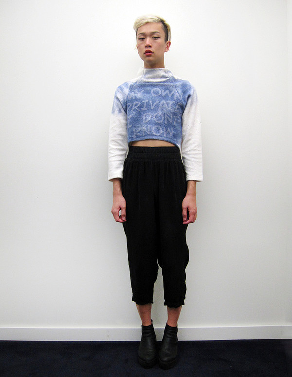 Eckhaus Latta Crop Sweatshirt | My Own Private I Don't Know Eckhaus Latta Crop Sweatshirt | My Own Private I Don't Know