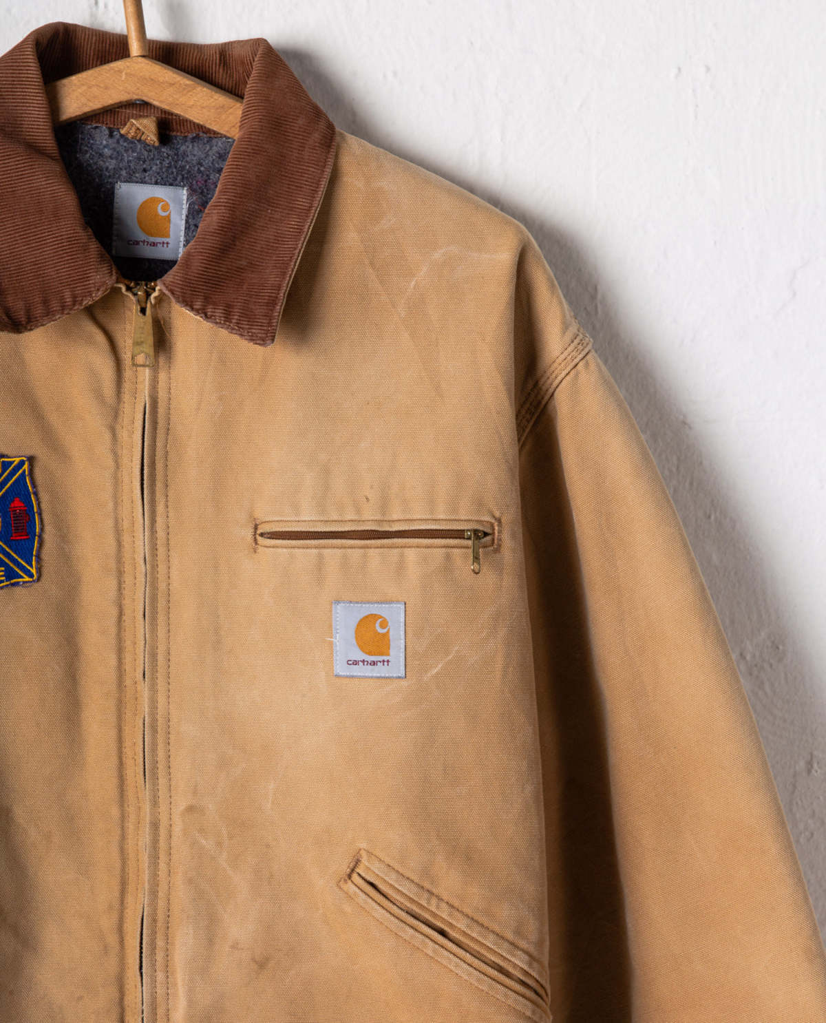 Carhartt Duck BlanketLined Detroit Jacket Tan Garmentory