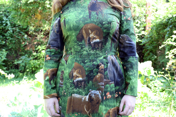 Birds of North America Puffbird Dress (Woods) Birds of North America Puffbird Dress (Woods)