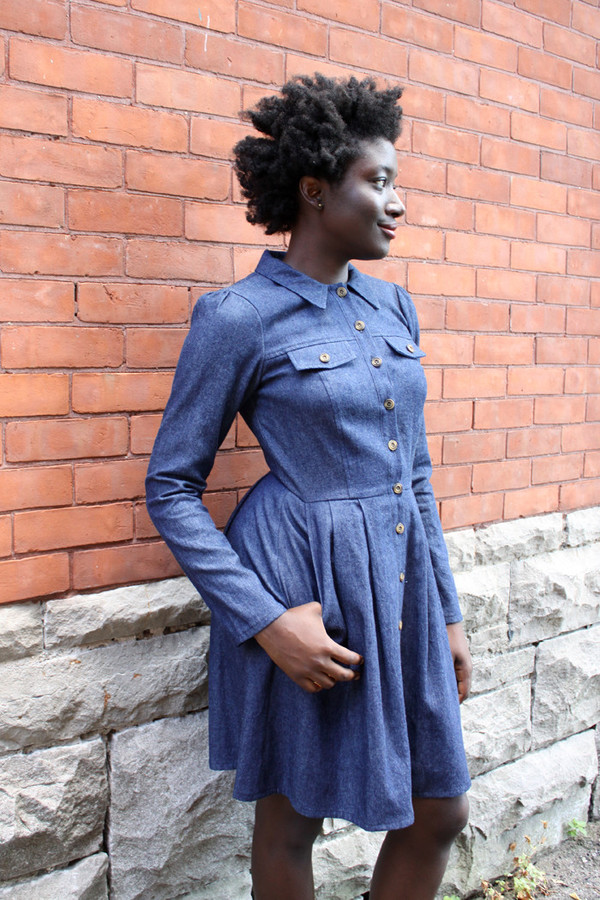Birds of North America Hoatzin Dress (Dark Wash) Birds of North America Hoatzin Dress (Dark Wash)