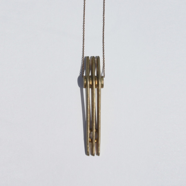Metalepsis Projects Bridge Necklace | Unfinished bronze Metalepsis Projects Bridge Necklace | Unfinished bronze