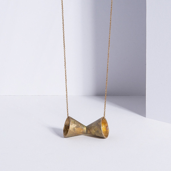 Metalepsis Projects Megaphone necklace | unfinished bronze Metalepsis Projects Megaphone necklace | unfinished bronze
