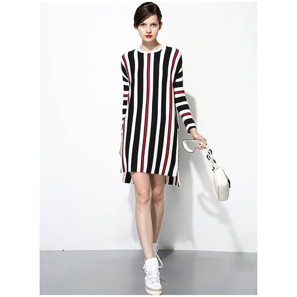 FEW MODA Striped Sweater Dress FEW MODA Striped Sweater Dress