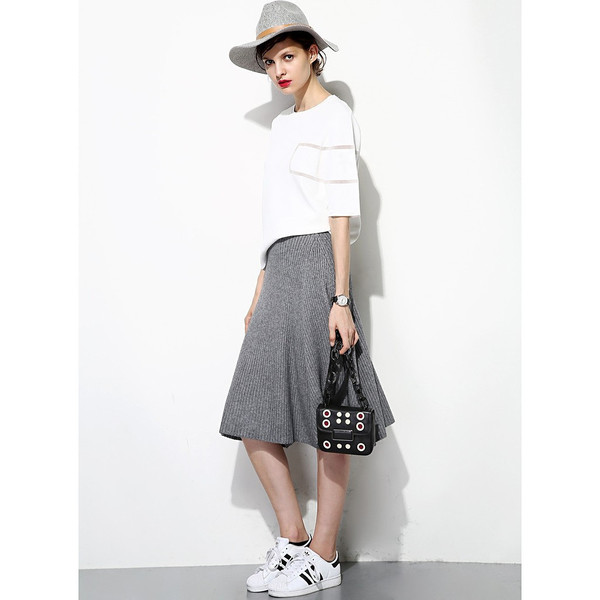Textred Uneven Skirt Textred Uneven Skirt