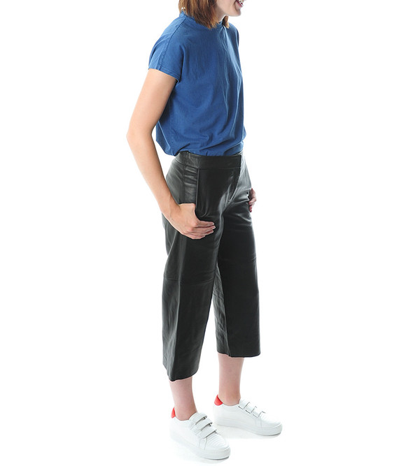 Won Hundred Black Leather Mynte Culottes Won Hundred Black Leather Mynte Culottes