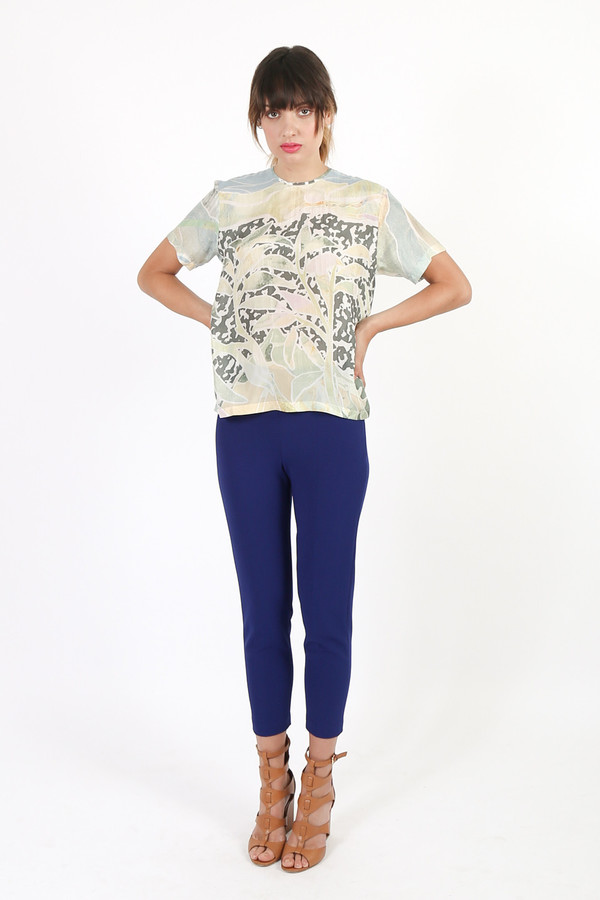 Nanushka Marte Printed Silk Top Nanushka Marte Printed Silk Top