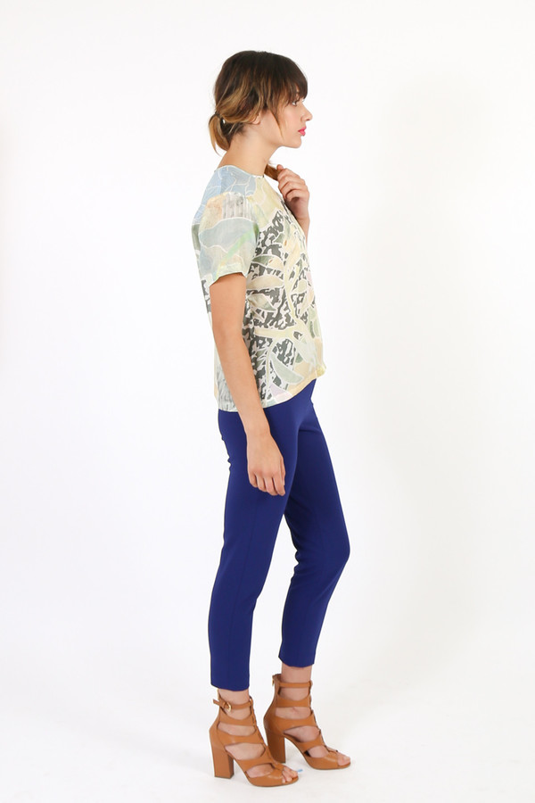 Nanushka Marte Printed Silk Top Nanushka Marte Printed Silk Top