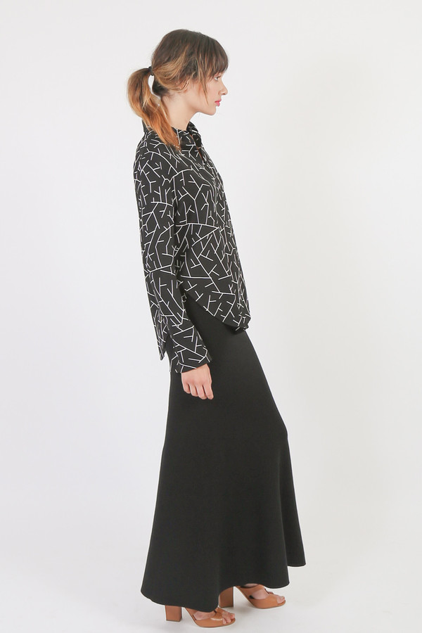 Nanushka Ole Bell Sleeve Shirt Nanushka Ole Bell Sleeve Shirt