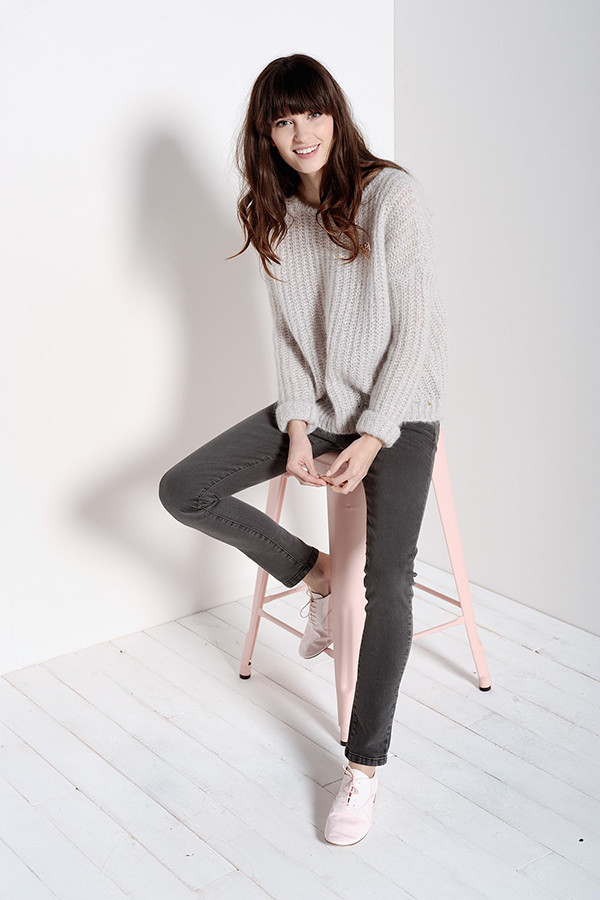 DES PETITS HAUTS AKIRI GREY SWEATER DES PETITS HAUTS AKIRI GREY SWEATER