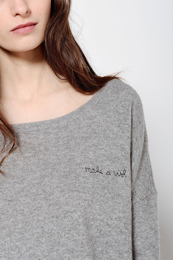DES PETITS HAUTS ARVINIE GREY SWEATER DES PETITS HAUTS ARVINIE GREY SWEATER