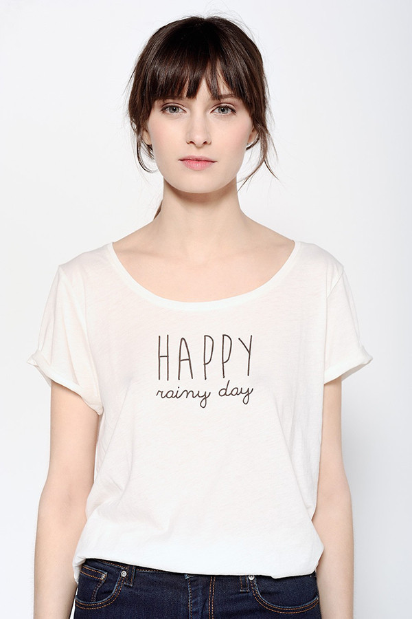 DES PETITS HAUTS SOUPÇON ECRU T-SHIRT DES PETITS HAUTS SOUPÇON ECRU T-SHIRT