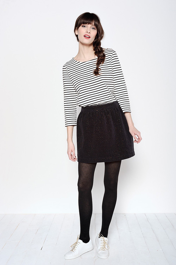 DES PETITS HAUTS STRICT t-shirt | ECRU/BLACK DES PETITS HAUTS STRICT t-shirt | ECRU/BLACK