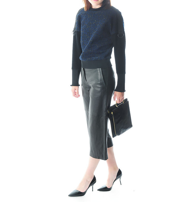 3.1 Phillip Lim Charmeuse Sweatshirt w Utility Strap 3.1 Phillip Lim Charmeuse Sweatshirt w Utility Strap
