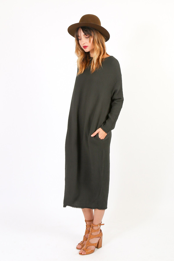Black Crane Quilt Long Dress Black Crane Quilt Long Dress
