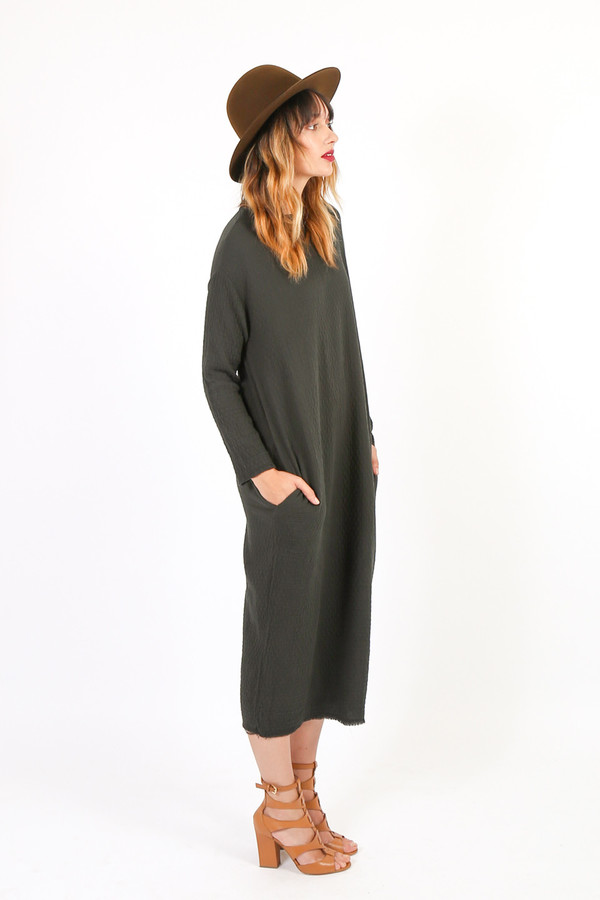Black Crane Quilt Long Dress Black Crane Quilt Long Dress