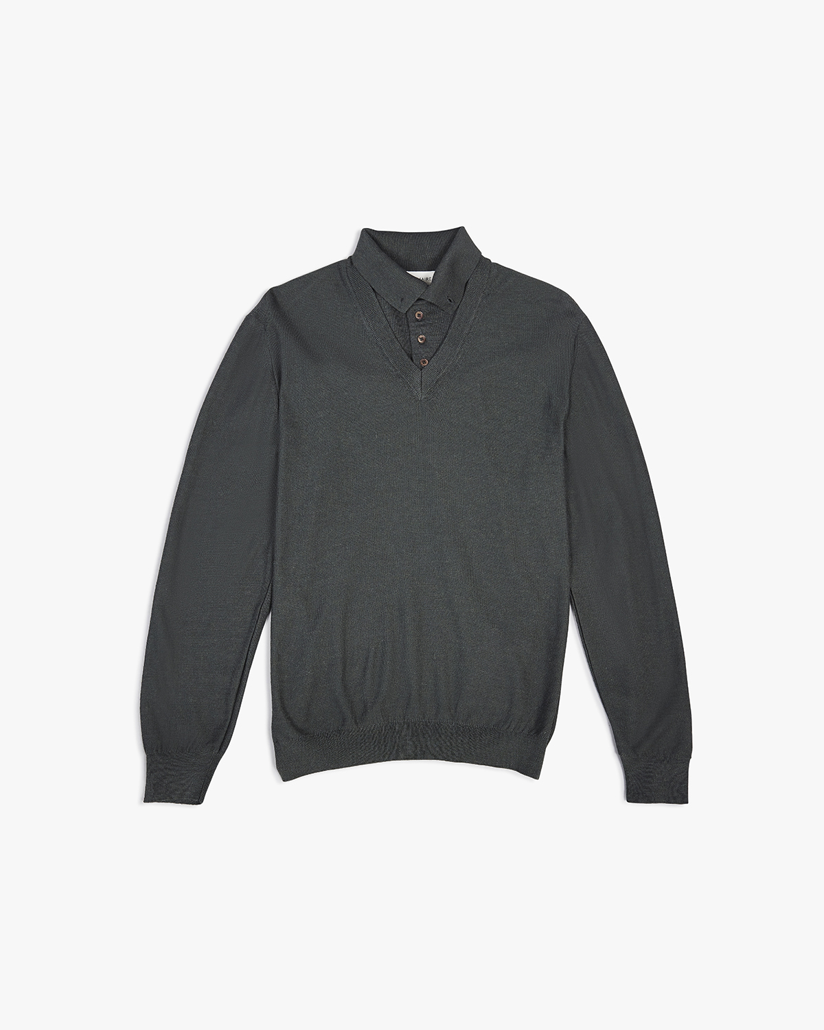 Lemaire Trompe L Oeil Polo Shirt Black Garmentory