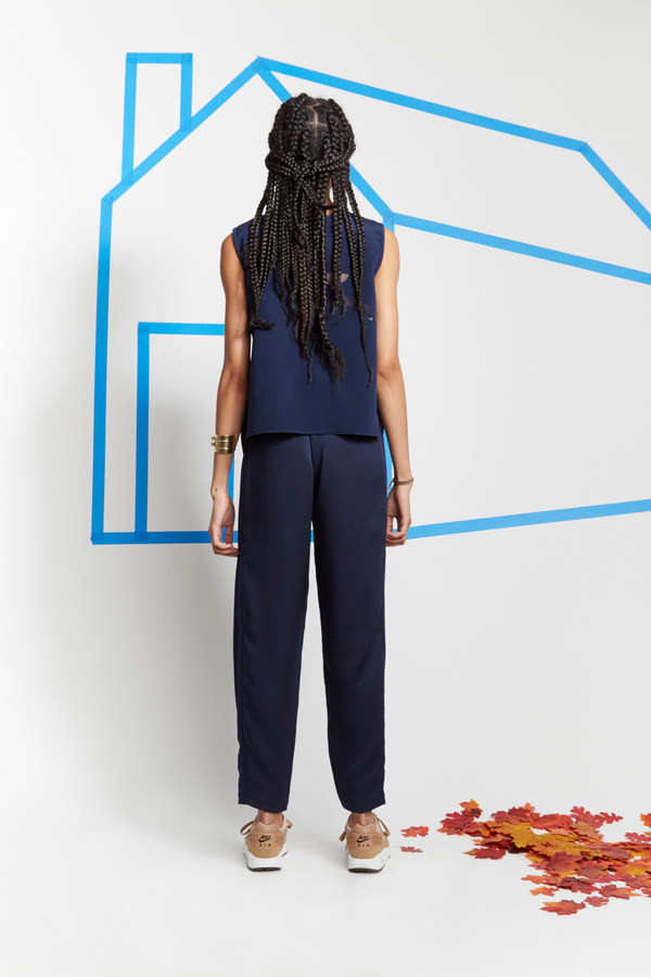 SCAPES NY Hand Cut and Bonded Silk Placement Top SCAPES NY Hand Cut and Bonded Silk Placement Top
