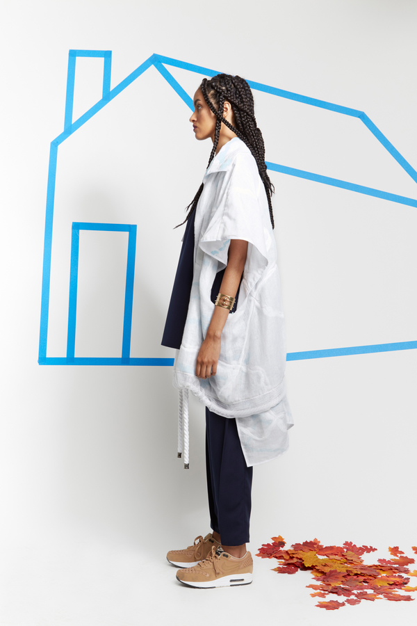 SCAPES NY Quilted Linen Parka SCAPES NY Quilted Linen Parka