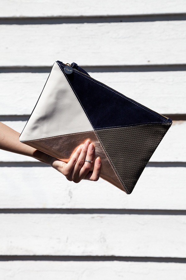 Clare V. Flat Clutch | patchwork Clare V. Flat Clutch | patchwork