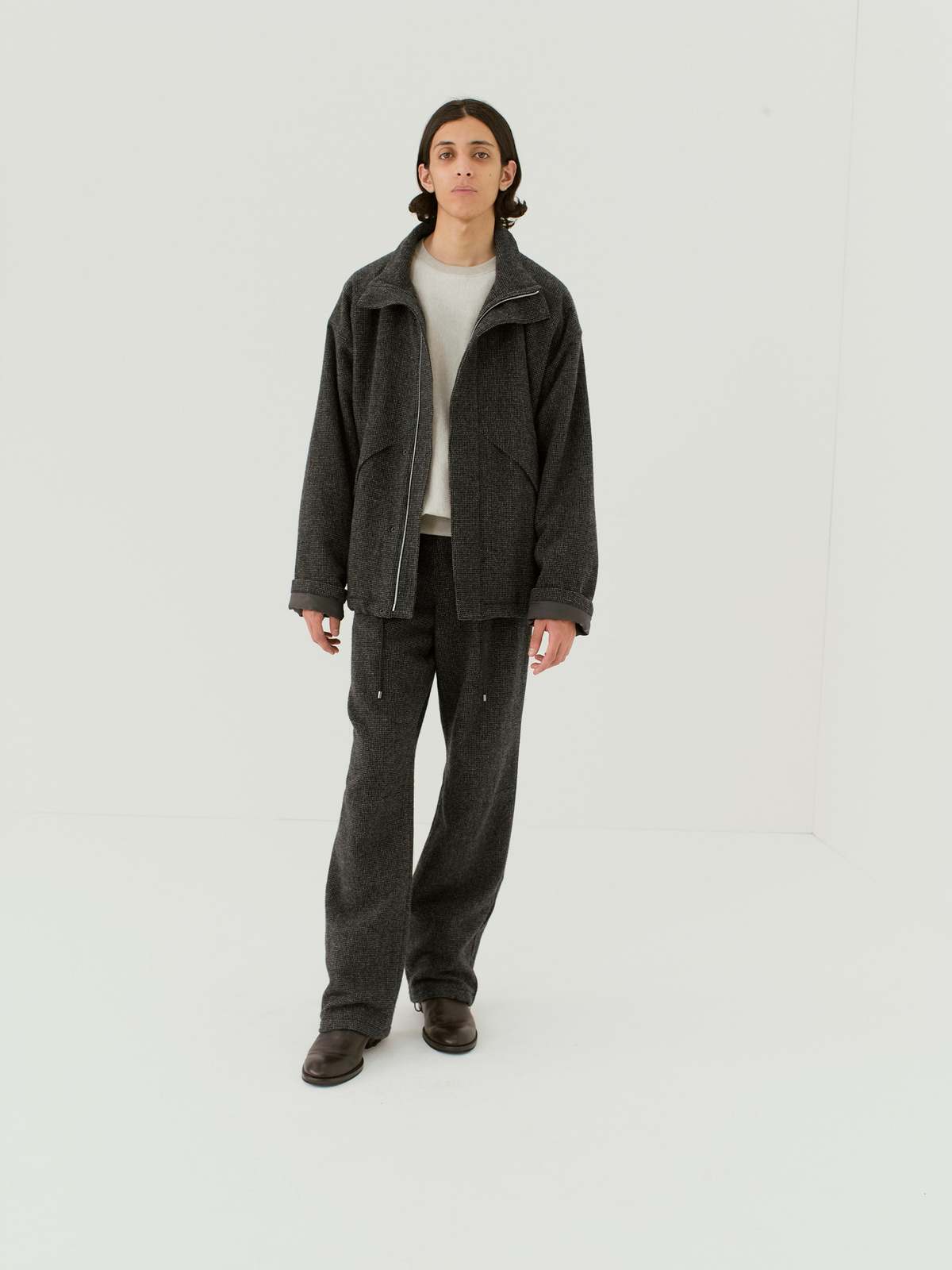 新品】AURALEE/VELOUR HALF ZIP BLOUSON 合っ 