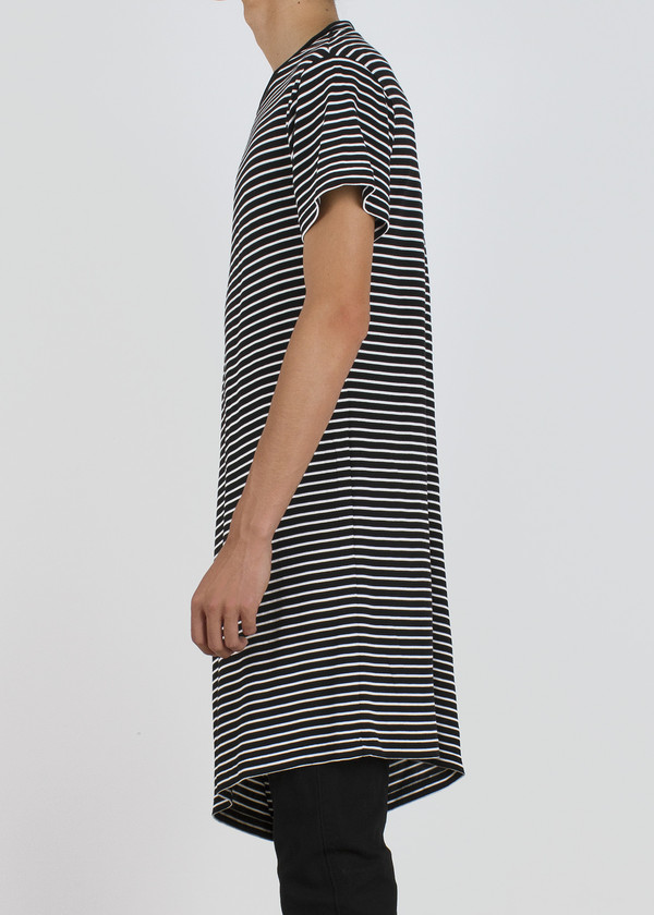 Unisex complexgeometries ebb tunic | b&w stripe Unisex complexgeometries ebb tunic | b&w stripe