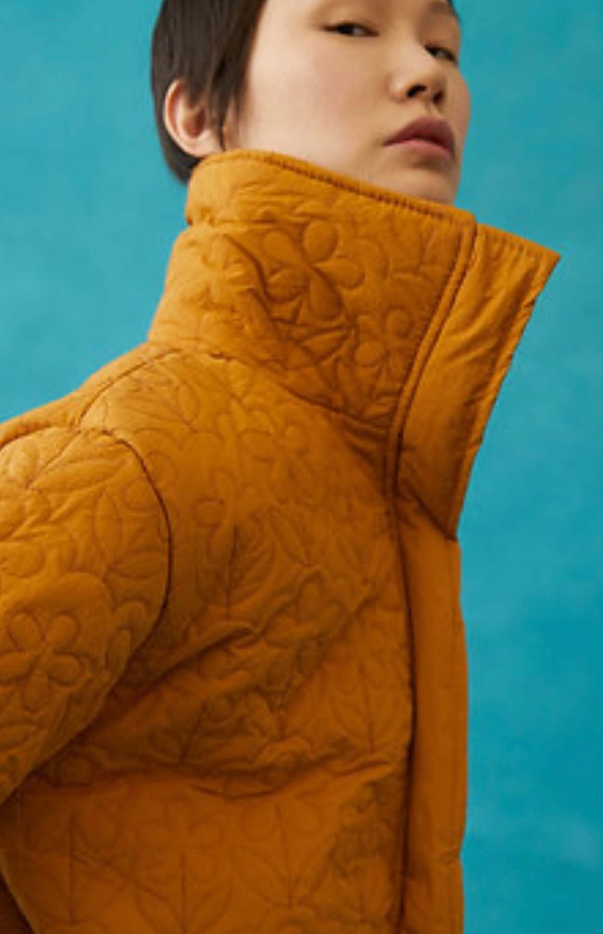 Tach Clothing Kika Floral Quilted Jacket Tan Garmentory