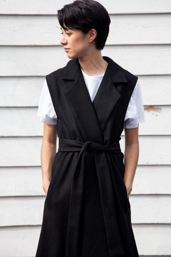 Jesse Kamm Vestido | black Jesse Kamm Vestido | black